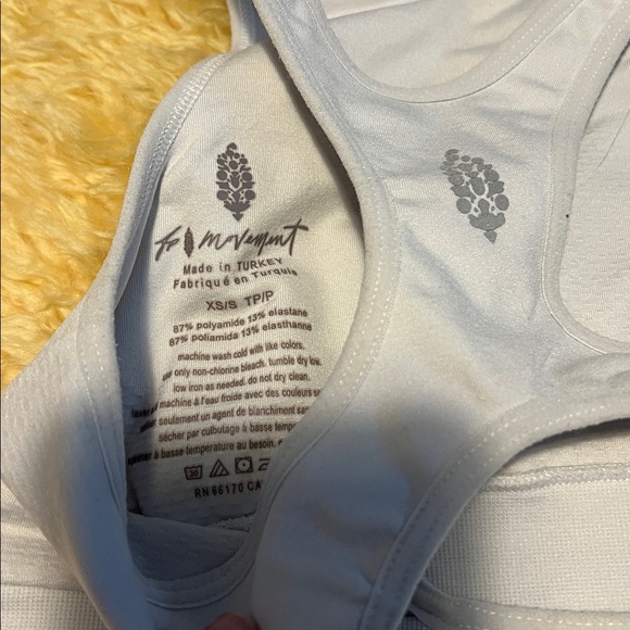 Women's Blue and White Sports Bras - Picture 3 of 8